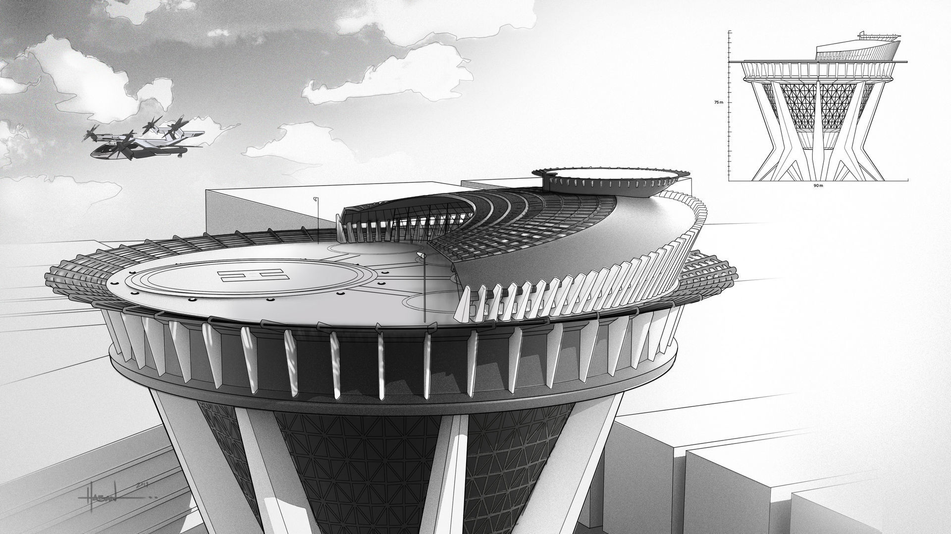 Létající taxi Hyundai a Uber