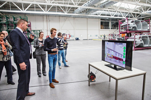 Lisovací linka PXL II v závodě Škody Auto