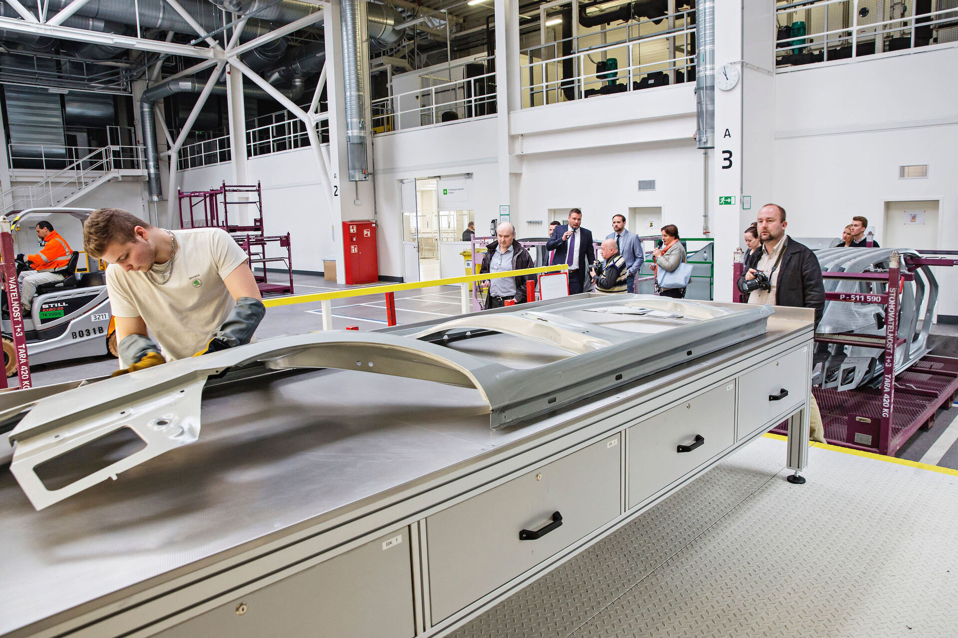 Lisovací linka PXL II v závodě Škody Auto