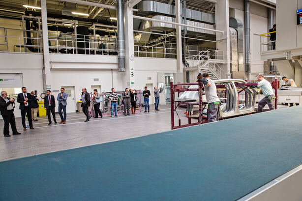 Lisovací linka PXL II v závodě Škody Auto