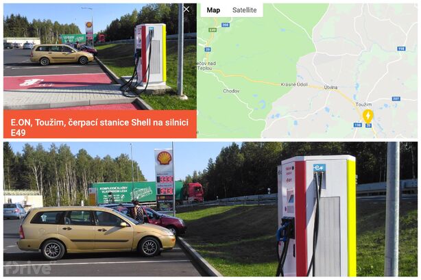 Mapa nabíjecích stanic