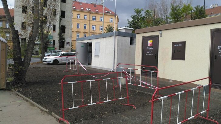 Měnírna pro trolejbusovou trať Prosecká