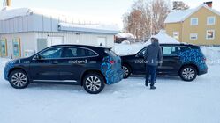 Mercedes EQA a EQB nafocen při testování