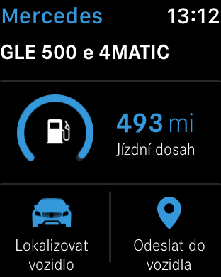 Mercedes Me na Apple Watch