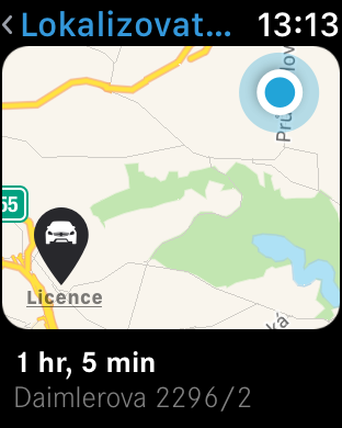 Mercedes Me na Apple Watch