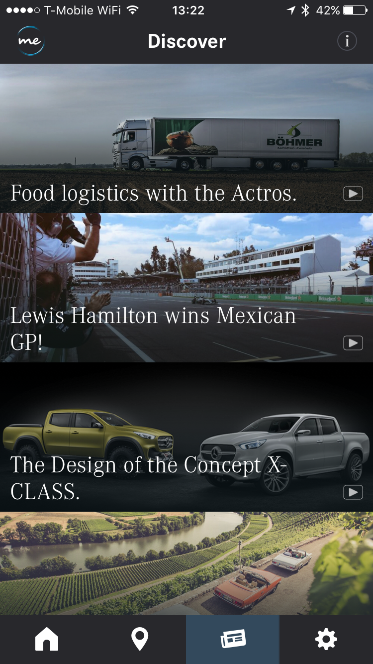 Mercedes Me na iPhonu