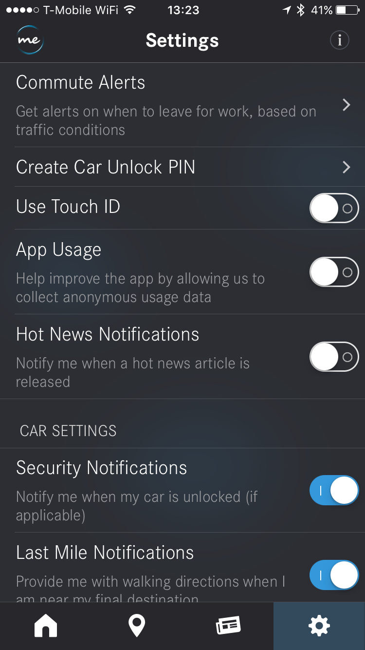 Mercedes Me na iPhonu