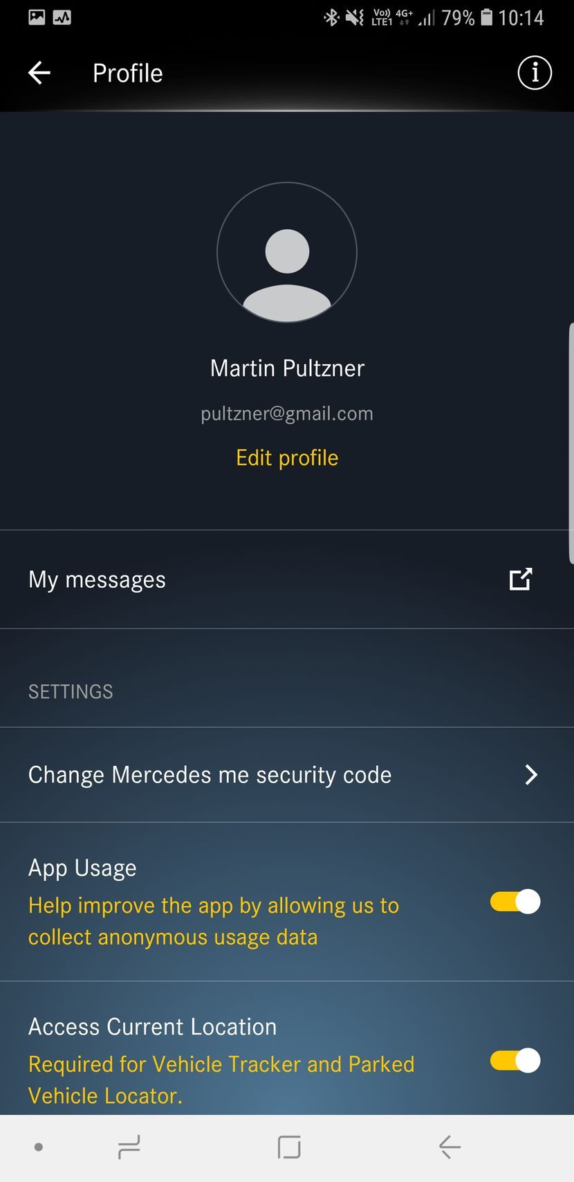 Mobilní aplikace MercedesMe