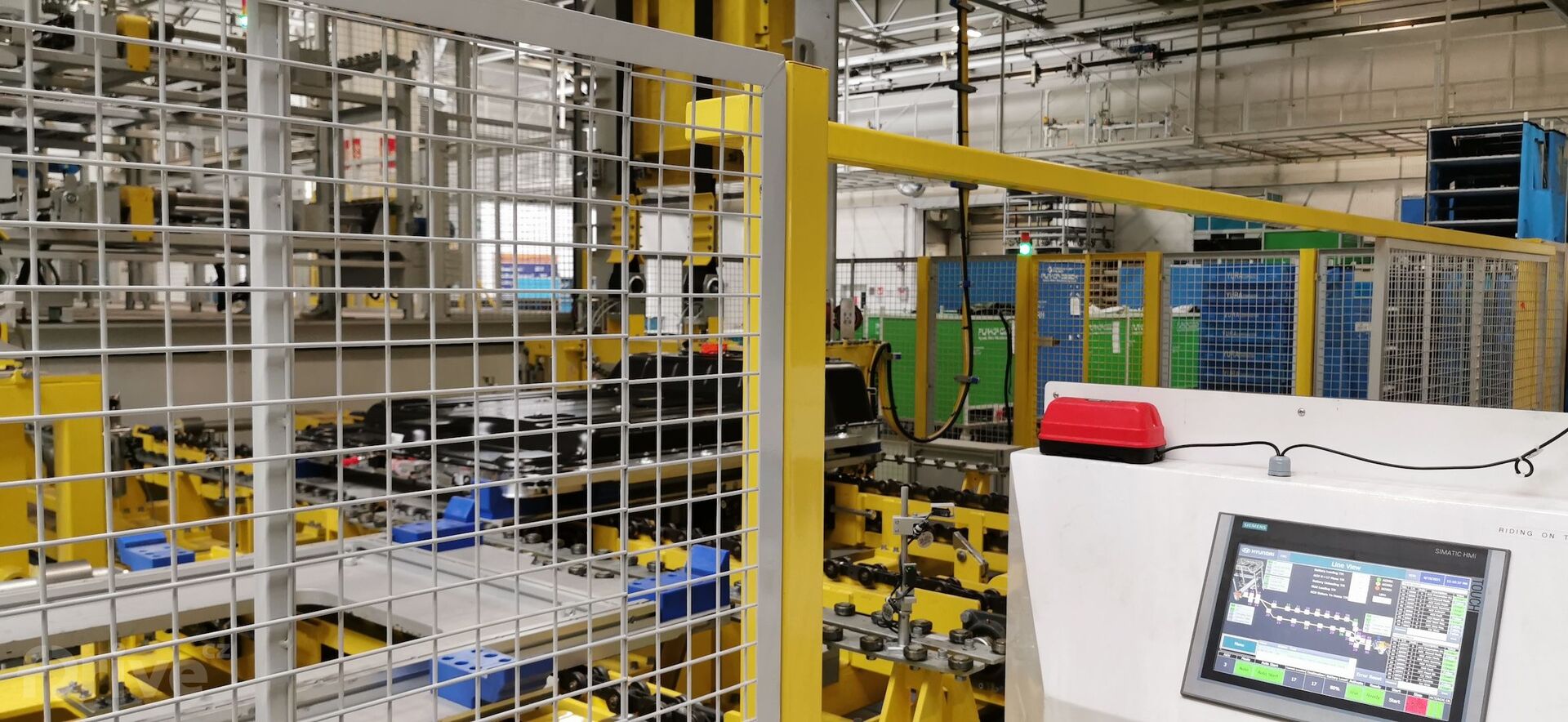 Montáž baterie v továrně Hyundai v Nošovicích