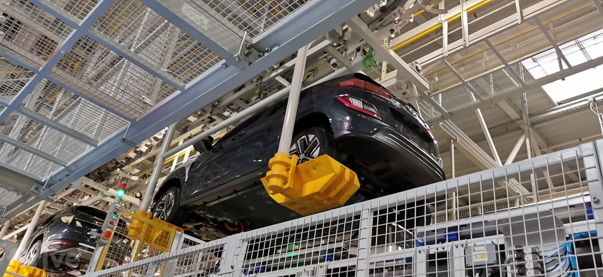 Montáž baterie v továrně Hyundai v Nošovicích