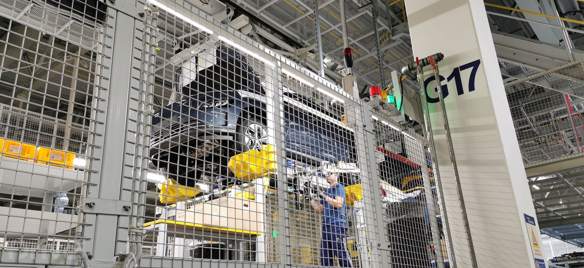 Montáž baterie v továrně Hyundai v Nošovicích