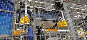 Montáž baterie v továrně Hyundai v Nošovicích