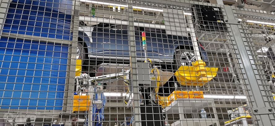 Montáž baterie v továrně Hyundai v Nošovicích