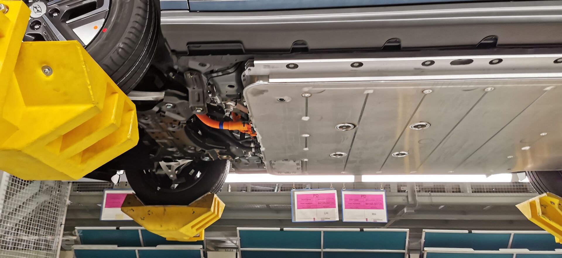 Montáž baterie v továrně Hyundai v Nošovicích