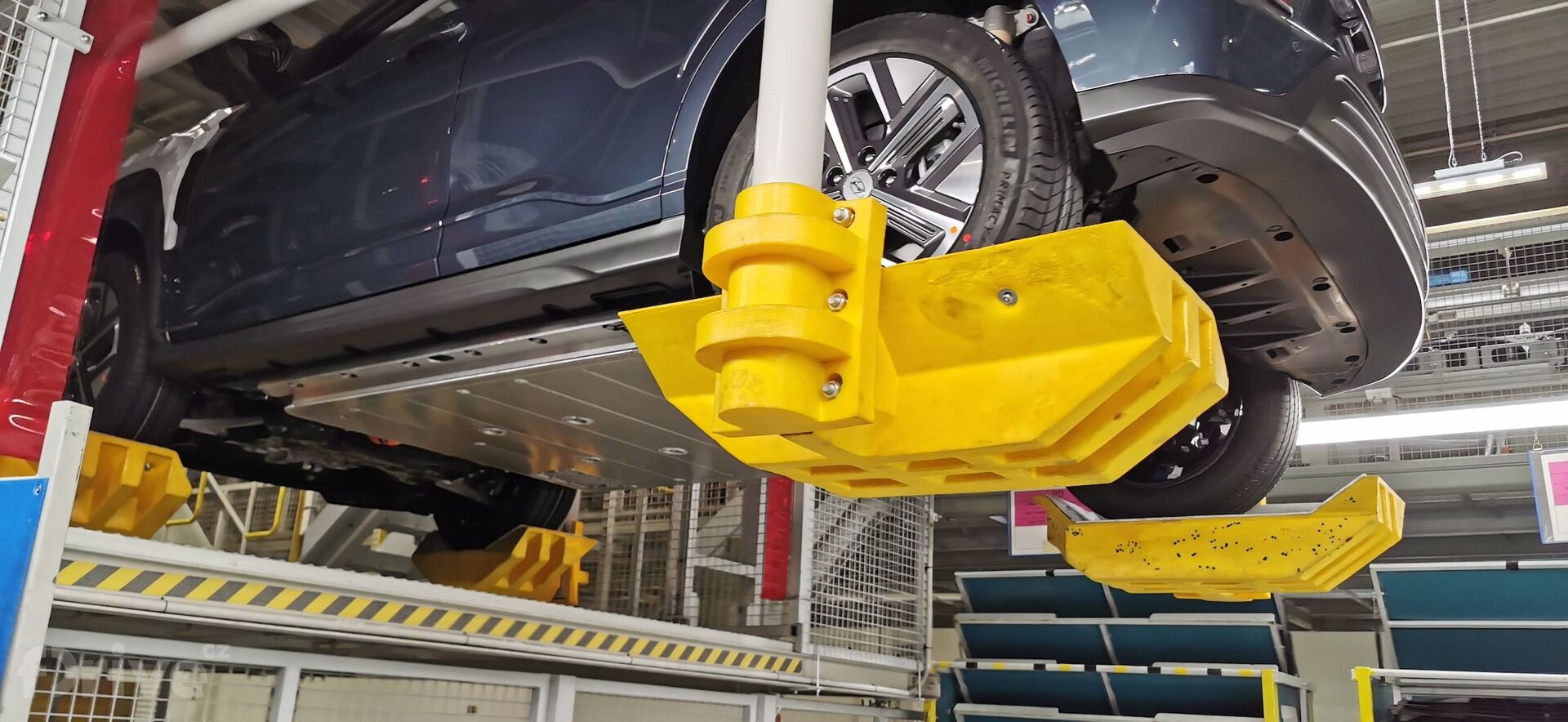 Montáž baterie v továrně Hyundai v Nošovicích