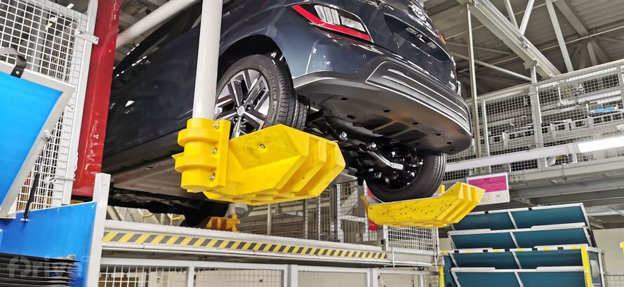 Montáž baterie v továrně Hyundai v Nošovicích