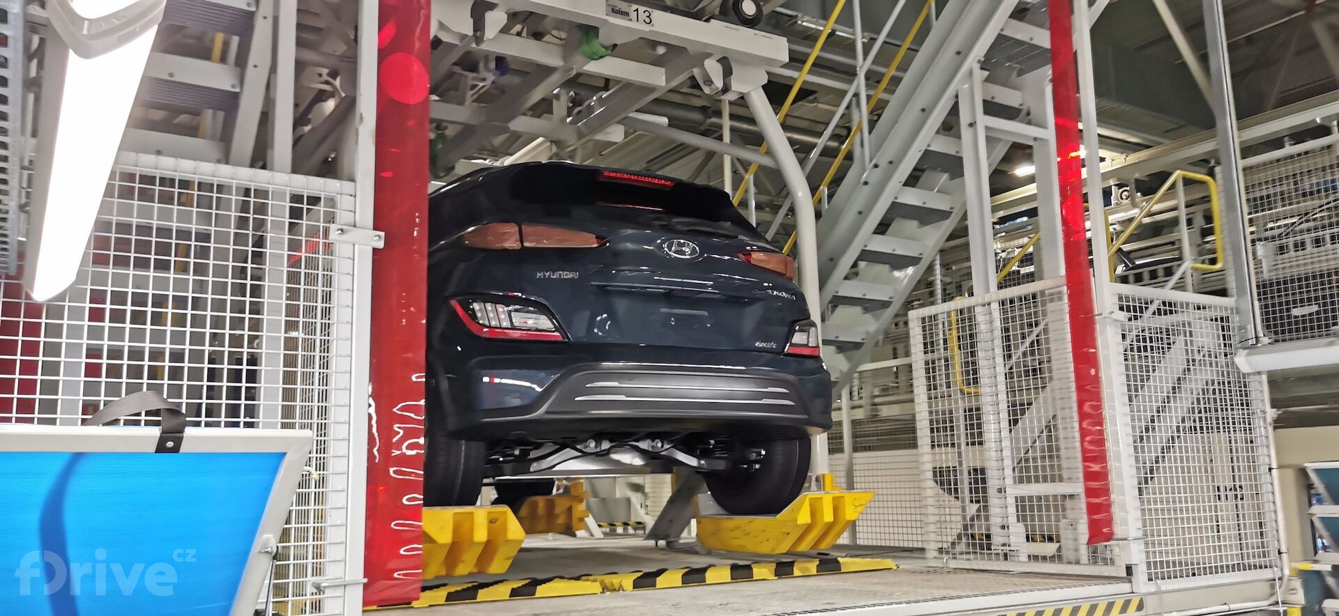 Montáž baterie v továrně Hyundai v Nošovicích