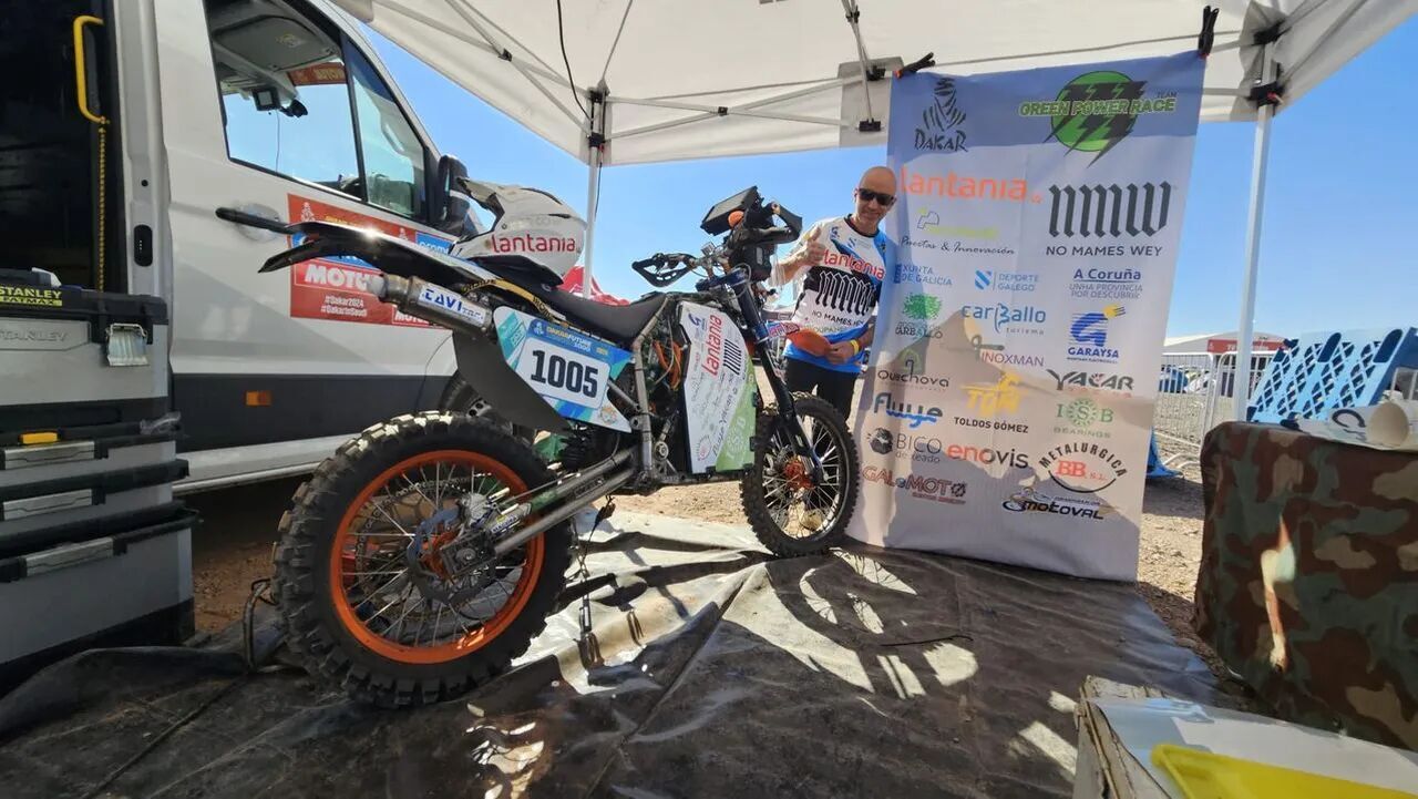 Motocykl Eco Galicia španělského týmu Green Power Race