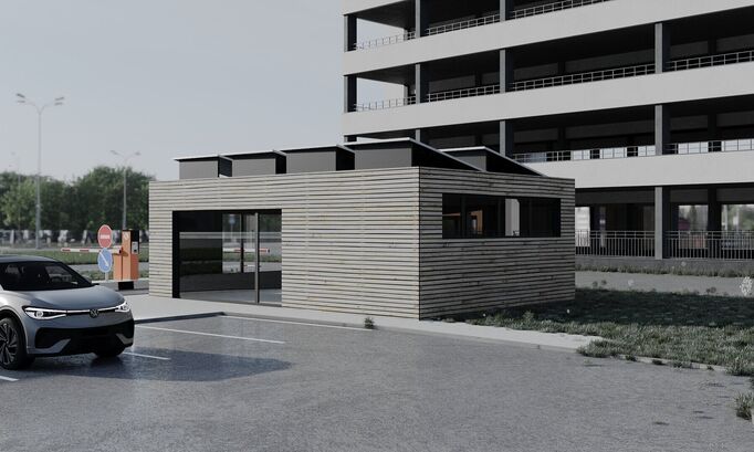 Nabíjecí hub u pražského letiště