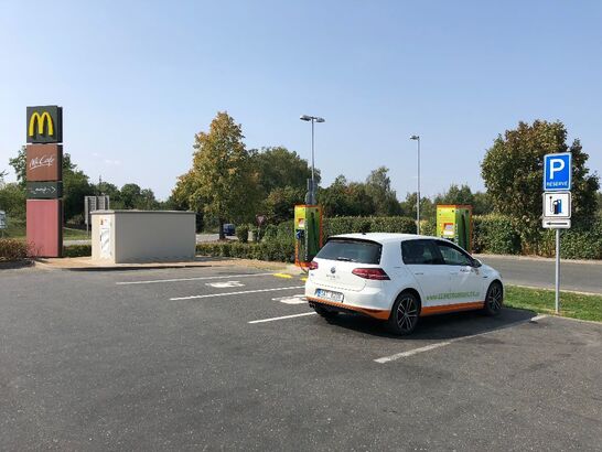 Nabíjecí stanice ČEZ dálnice D1