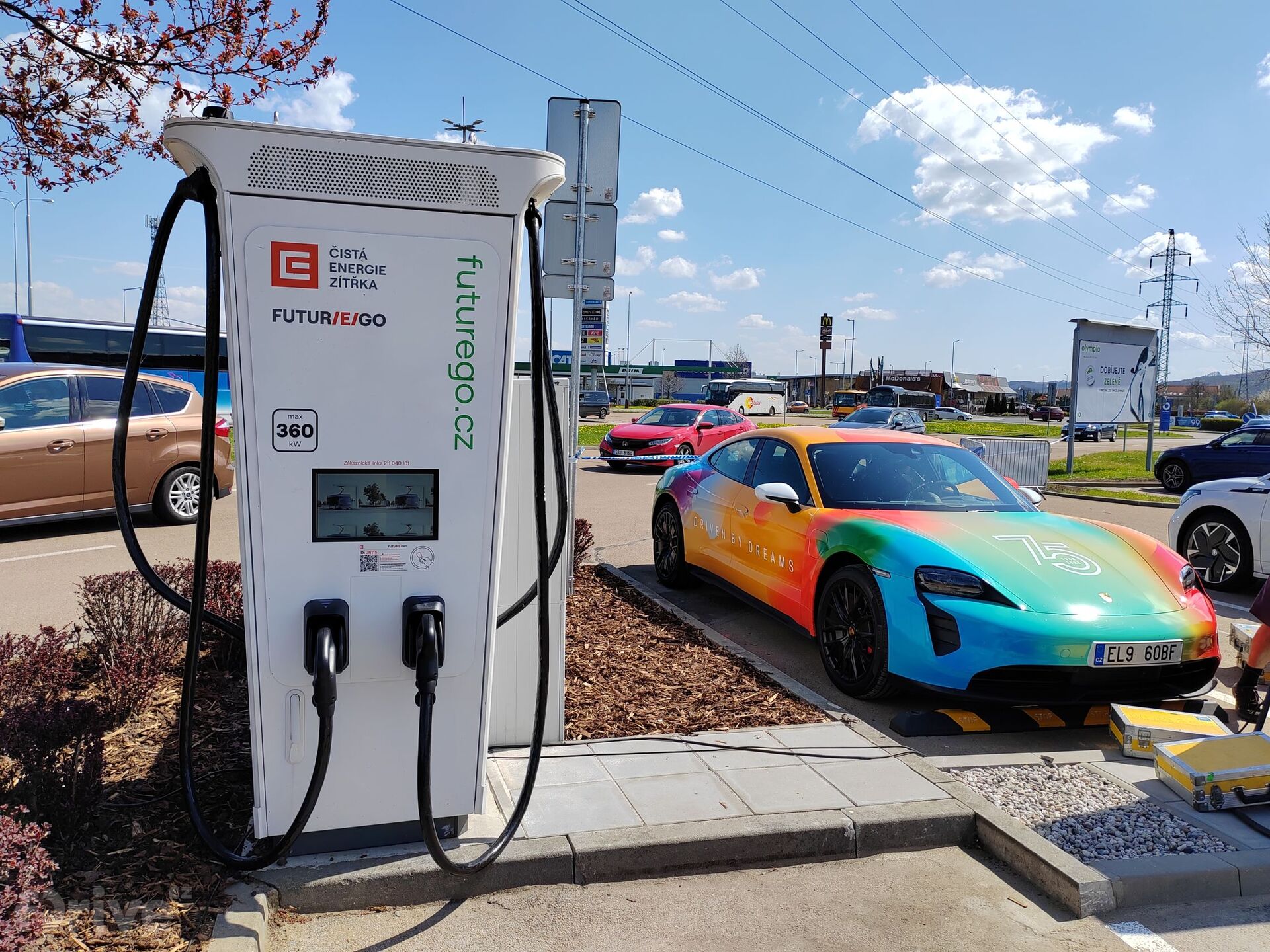 Nabíjecí stanice ČEZ Mladá Boleslav OC OIympia