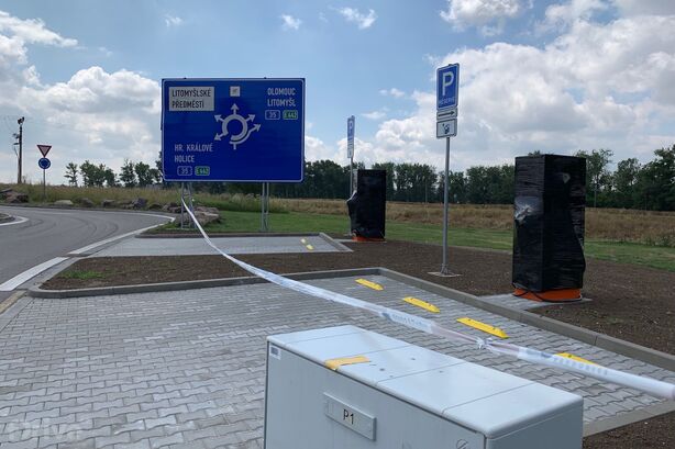 Nabíjecí stanice ČEZ ve Vysokém Mýtě