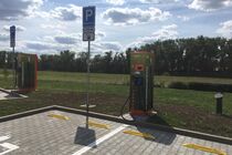 Nabíjecí stanice ČEZ ve Vysokém Mýtě