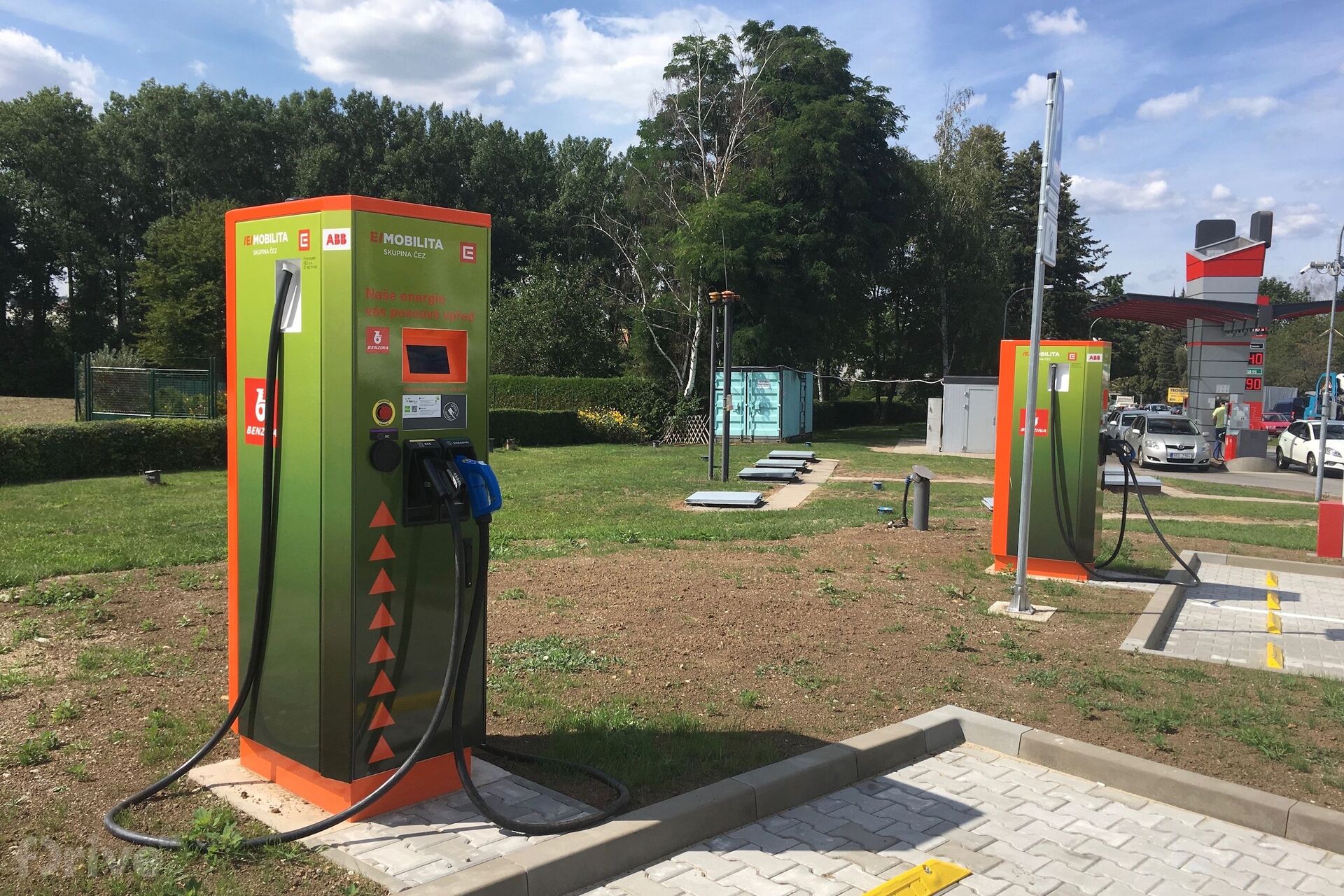 Nabíjecí stanice ČEZ ve Vysokém Mýtě