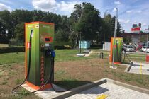 Nabíjecí stanice ČEZ ve Vysokém Mýtě