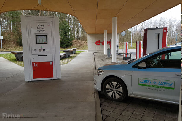 Nabíjecí stanice E.ON v Humpolci