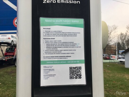 Nabíjecí stanice EV MAPA