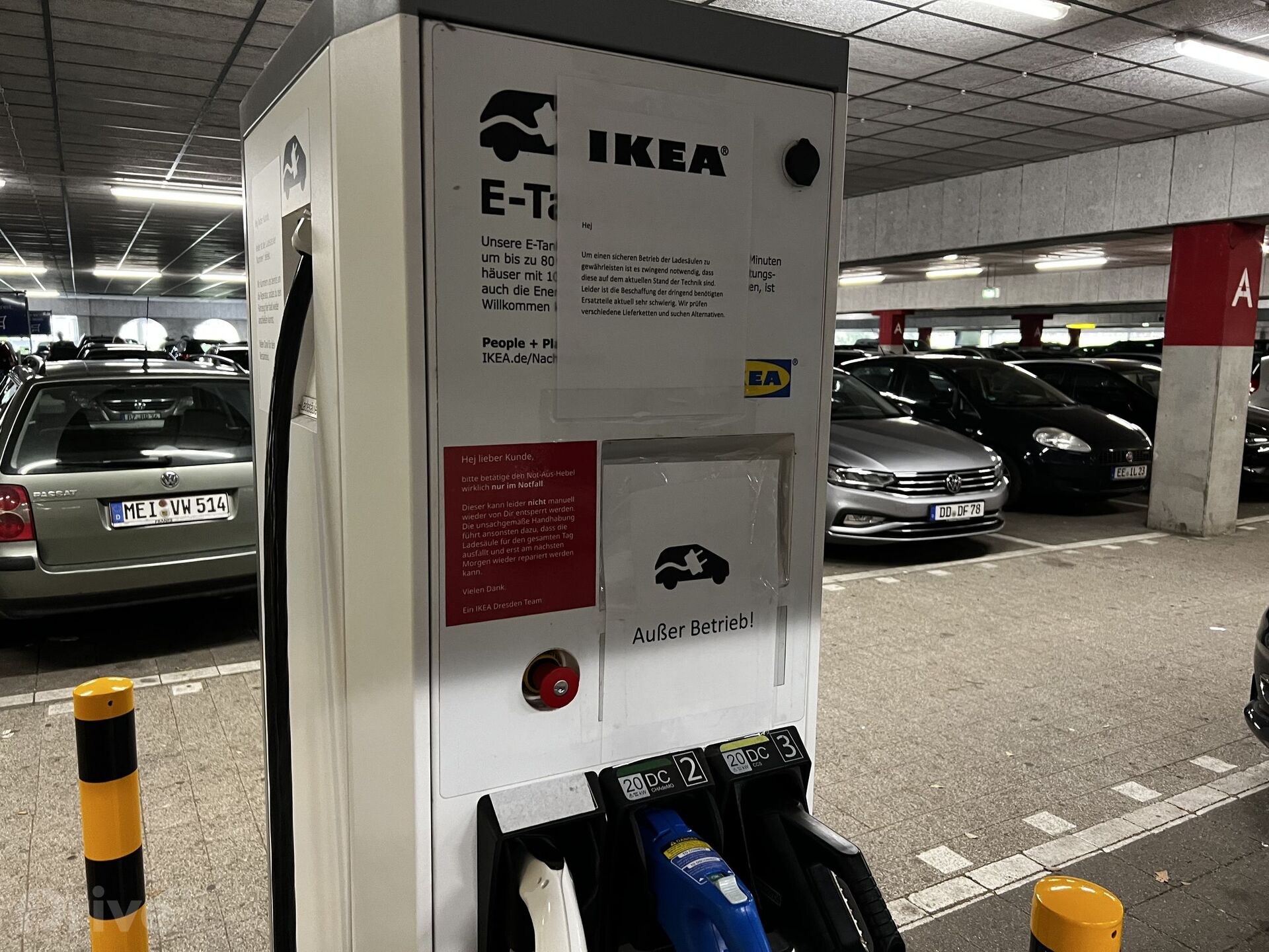 Nabíjecí stanice Ikea Drážďany
