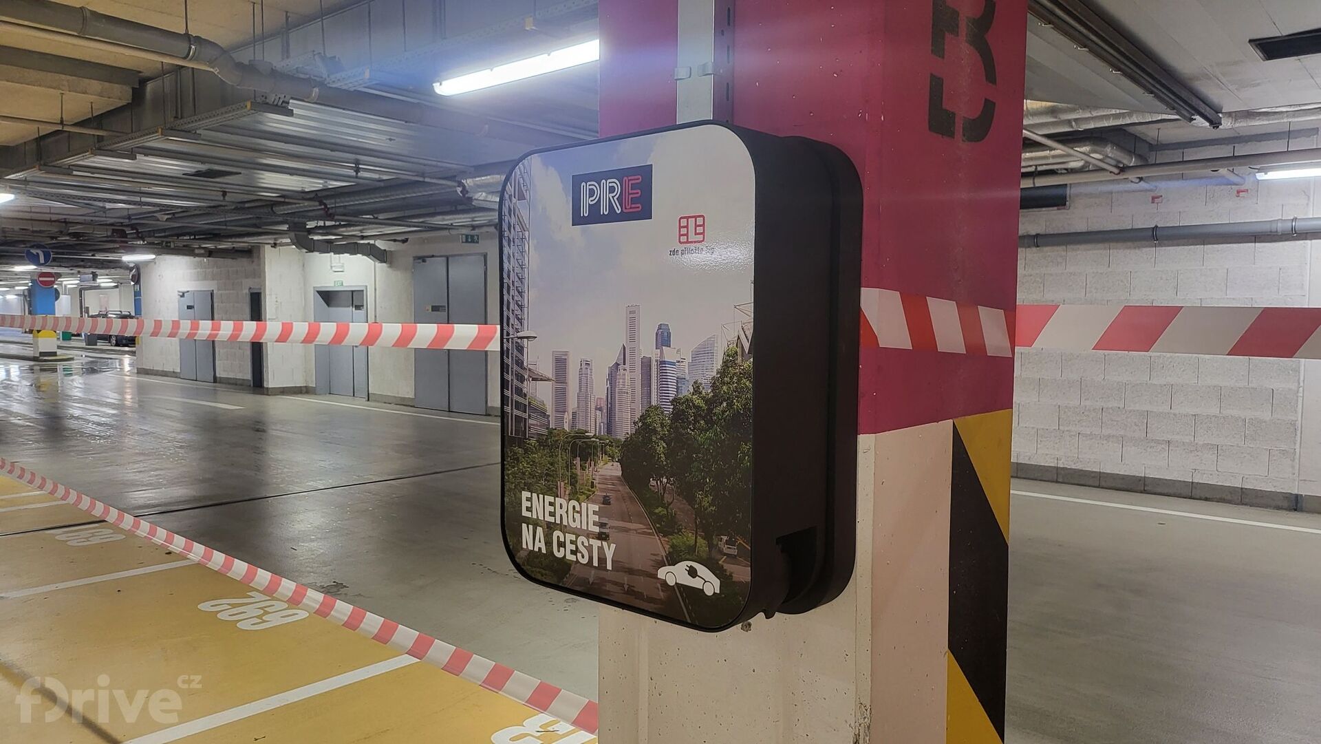 Nabíjecí stanice PRE Galerie Harfa