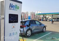 Nabíjecí stanice PRE u OMV