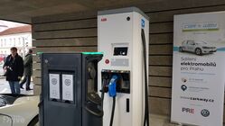 Nabíjecí stanice PRE v pražských Holešovicích