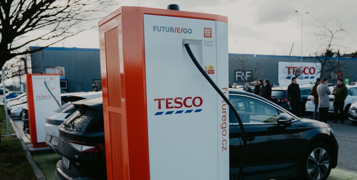 nabíjecí stanice Tesco
