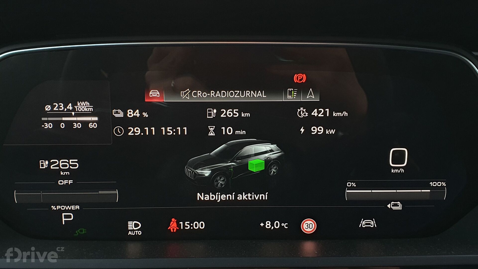 Nabíjení Audi e-tron
