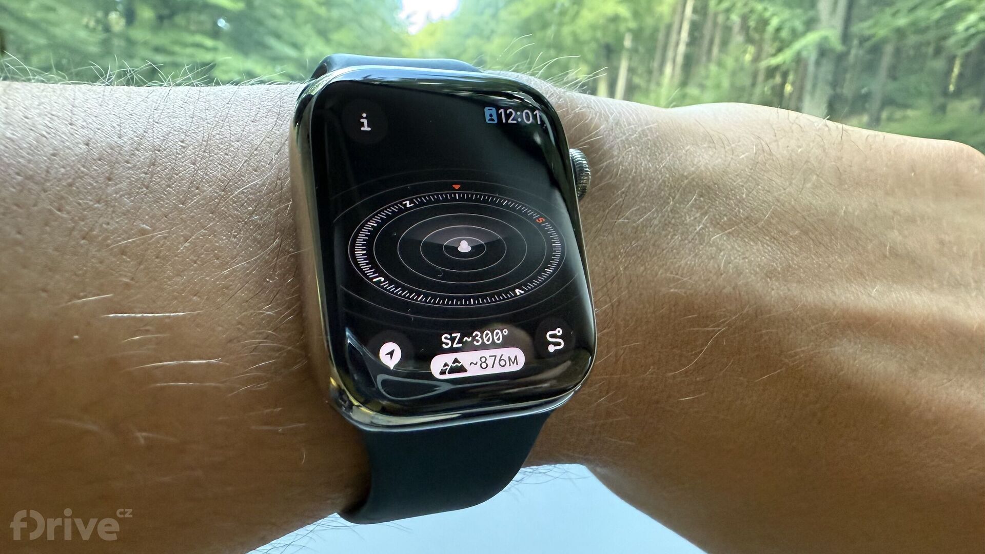 Nadmořská výška v nejvyšším bodě trasy vozem Kia EV3