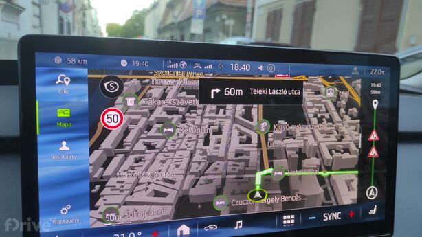 Navigace Škoda Enyaq