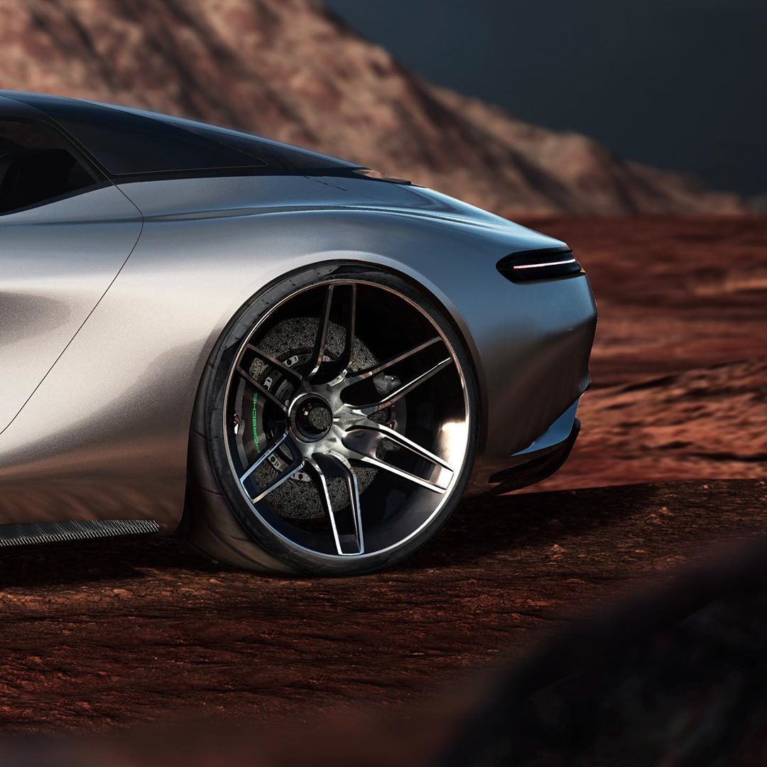 návrh elektrického Porsche 928