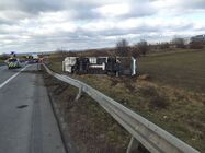 Nehoda elektrobusu na D1