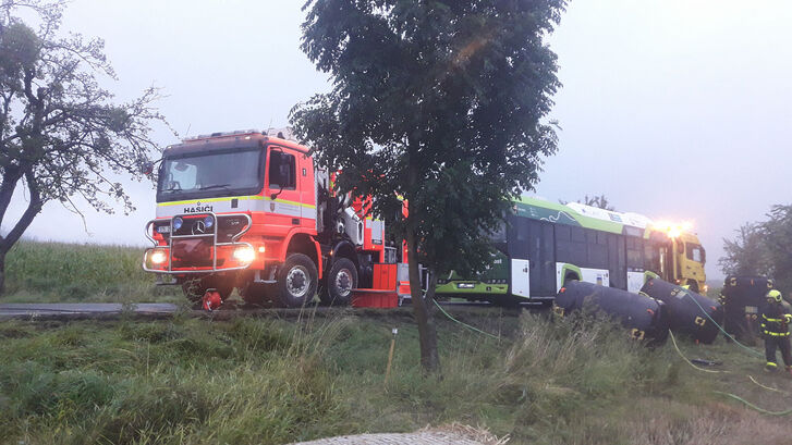 Nehoda elektrobusu Vendryně