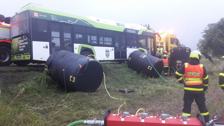 Nehoda elektrobusu Vendryně