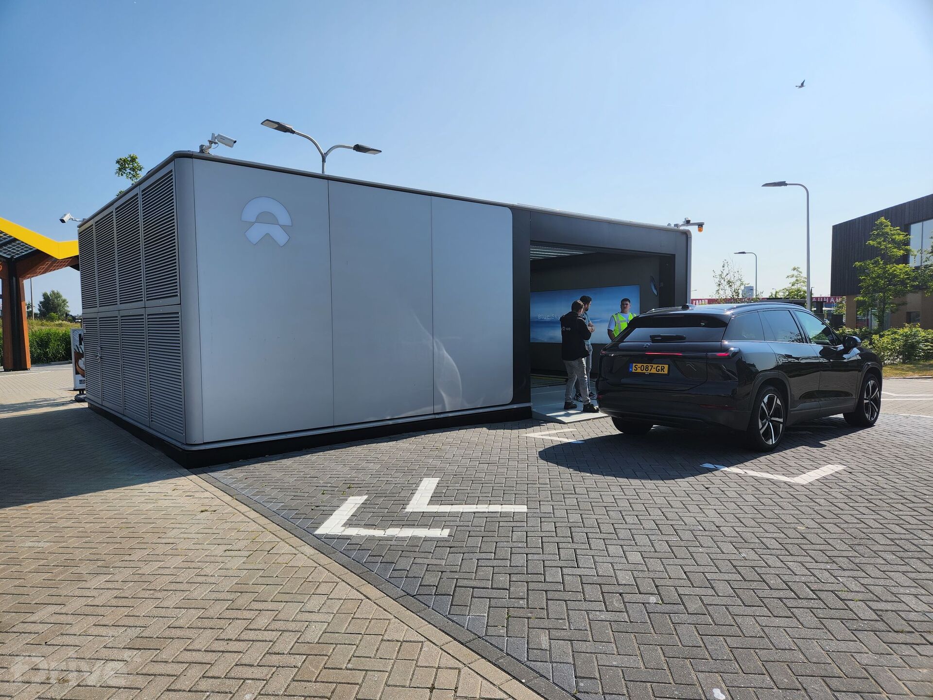 NIO stanice pro výměnu baterie