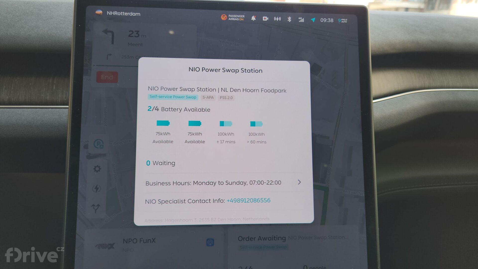 NIO výměna baterie
