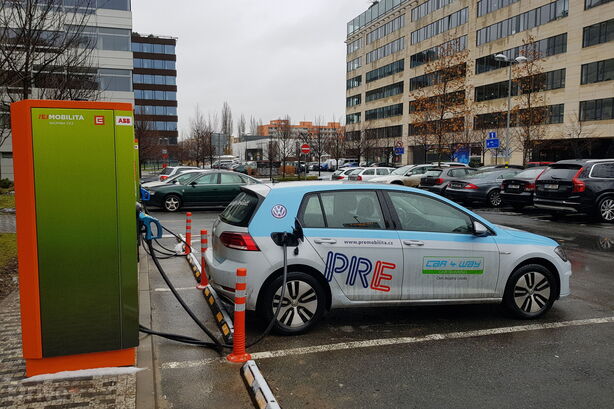 Nová nabíjecí stanice ČEZ