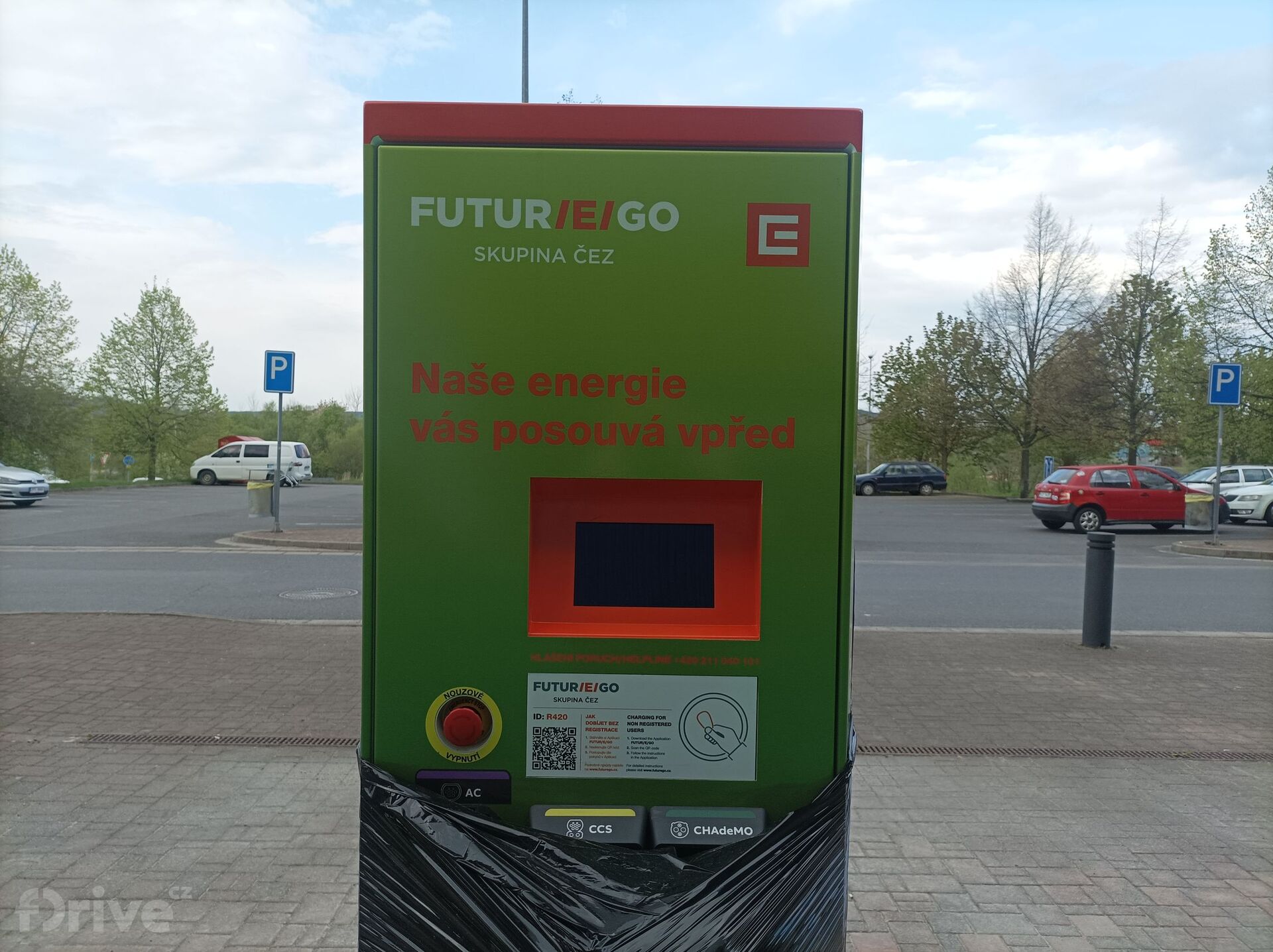 Nové nabíjecí místo u OC Olympia Plzeň