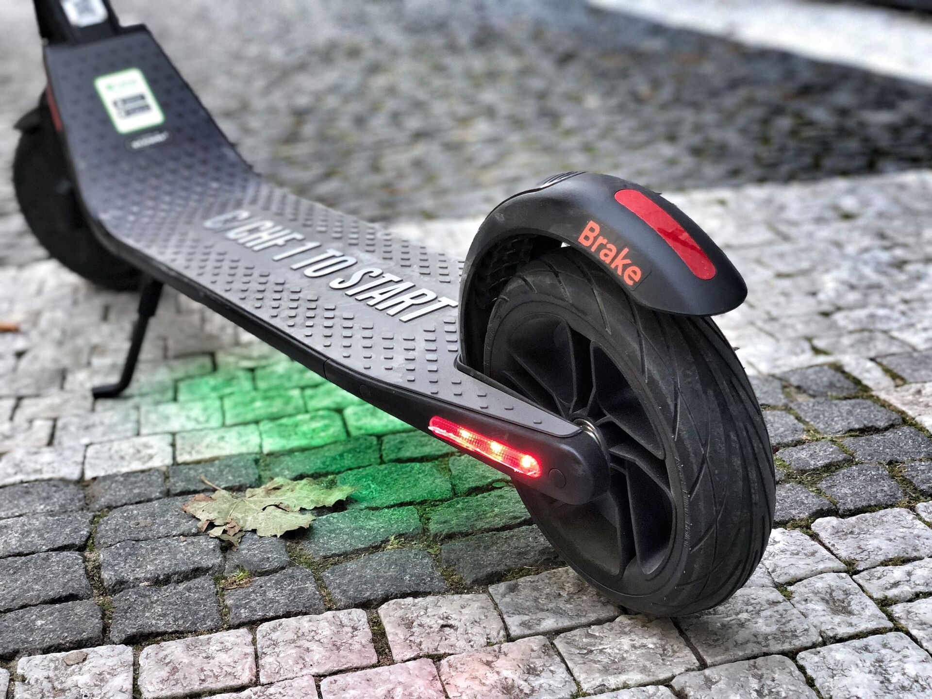 Novější typ koloběžky Lime