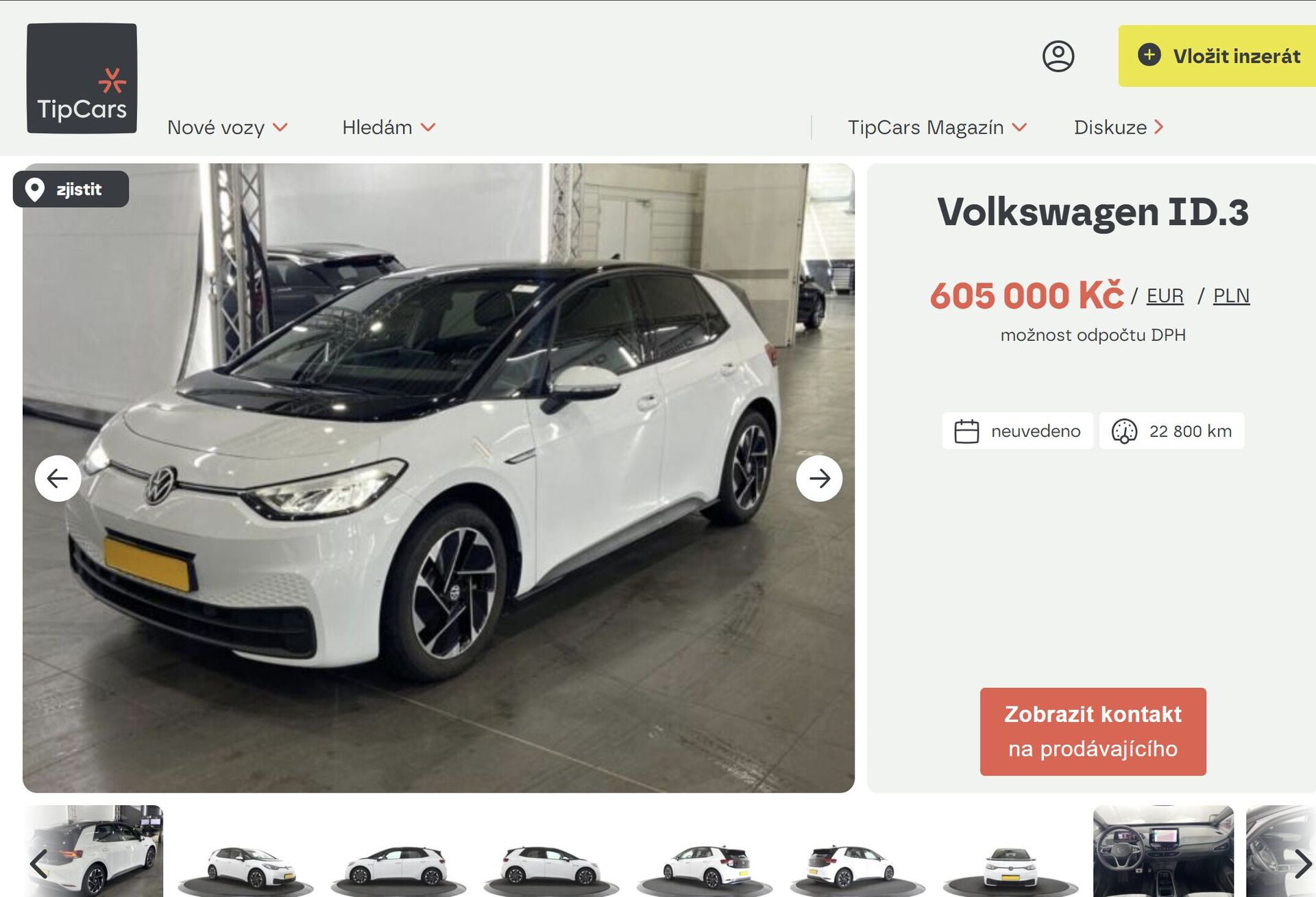 Nový web Tipcars.cz