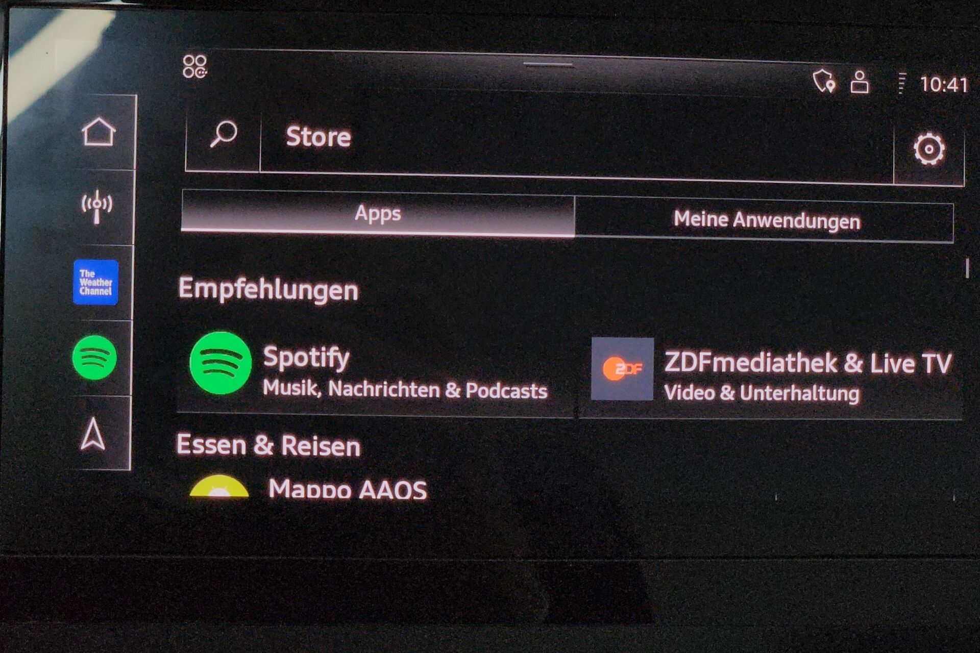 Obchod s aplikacemi Audi